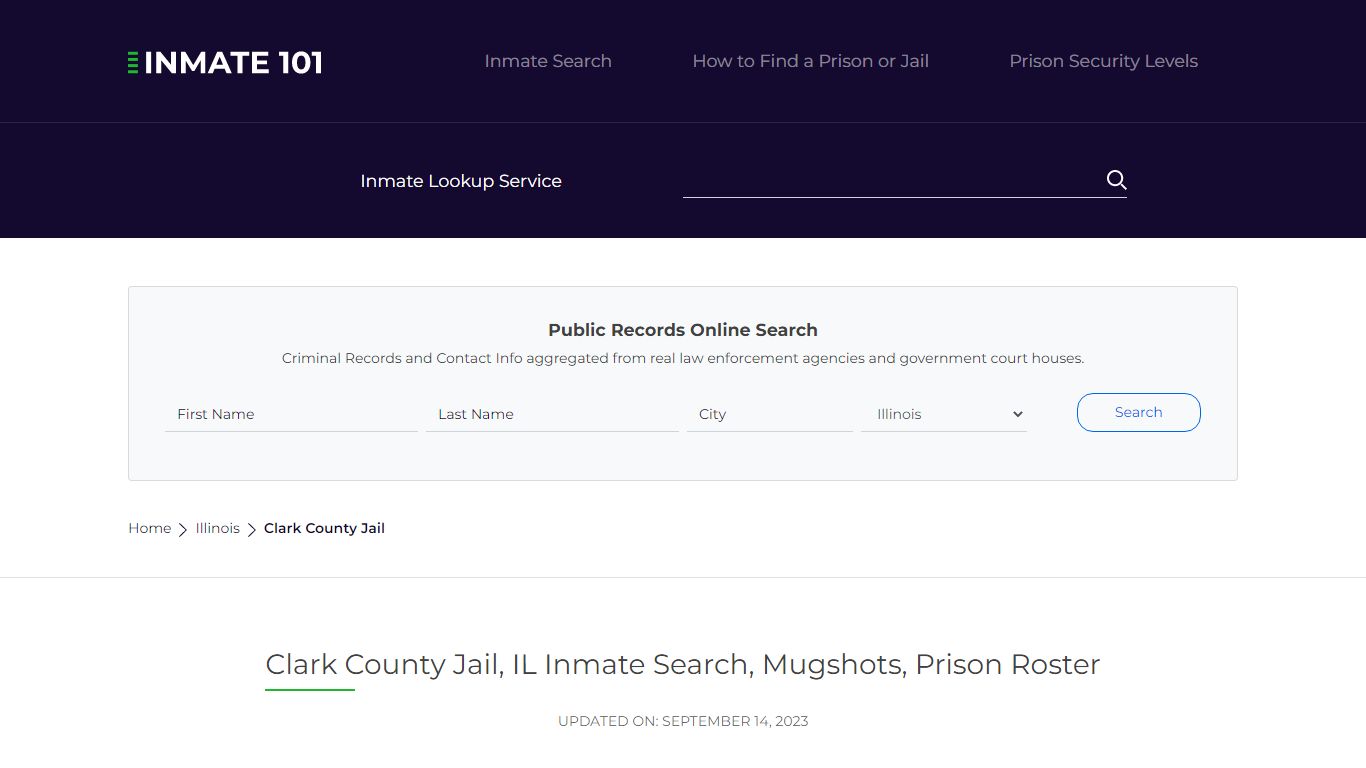Clark County Jail, IL Inmate Search, Mugshots, Prison Roster